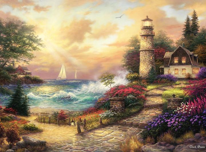 Produktbild Grafika Puzzle 2000 pieces Chuck Pinson - Seaside Dreams (2000 Teile)