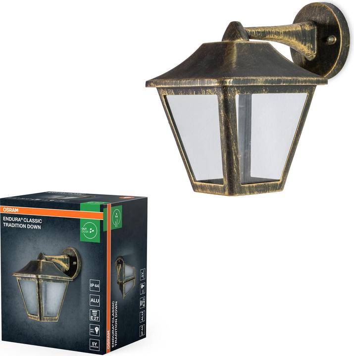 Image du produit Osram ENDURA® CLASSIC TRADITION ALU Down E27 Gold (E27, IP44)