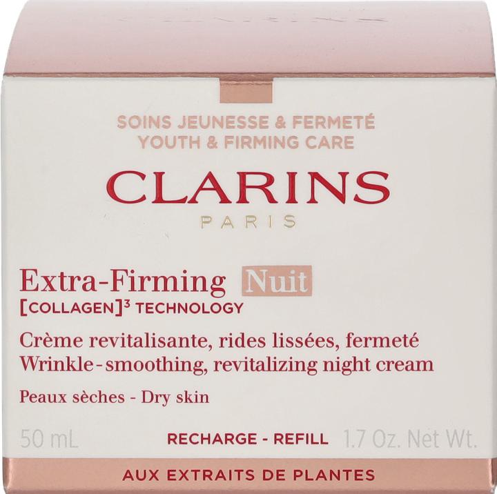 Produktbild Clarins Extra-Firming Nuit (COLLAGEN)³ TECHNOLOGY Crème Peaux sèches Refill (50 ml, Nachtcreme)