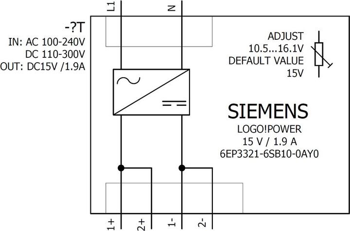 Produktbild Siemens Hutschienen-Netzteil (DIN-Rail