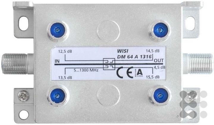 WISI Branch DM 64 A 1316 4-fold 12.5...15.5dB (15.50 dB, Manifolds and Branchers)