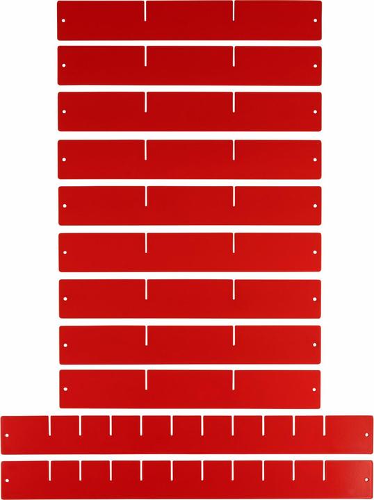 Actual product image Stier Drawer partition set for workshop trolley (9 x)