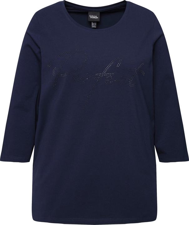 Immagine prodotto Ulla Popken Maglia con scritta, scollo a girocollo e maniche a 3/4 (56)