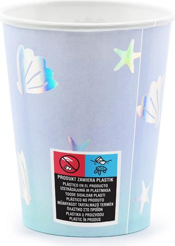 Produktbild Partydeco Paper cups Narwhal, mix, 220ml (1 pkt / 6 pc.) (6x)
