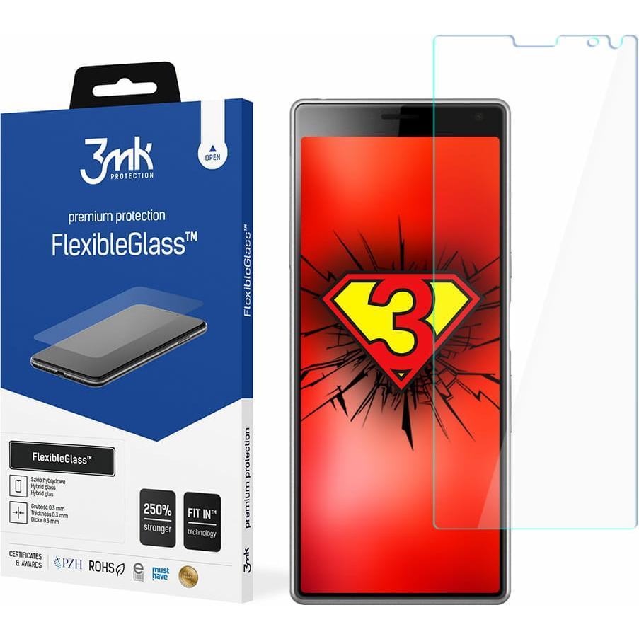 Thumbnail - 3MK FlexibleGlass Sony Xperia 10 Szkło Hybrydowe XA3 (1 Stück, Sony Xperia XA3), Smartphone Schutzfolie, Transparent