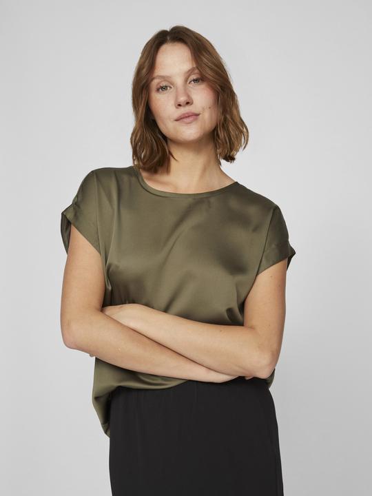 Actual product image Vila Round neckline top with short sleeves (44)