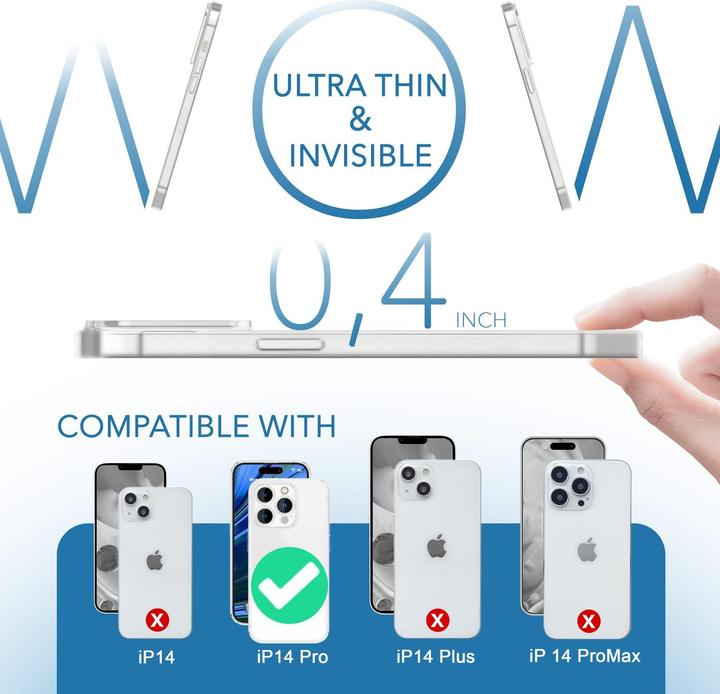 Produktbild Nalia Extrem Dünnes 0,3mm Mattes Hardcase (Apple iPhone 14 Pro)