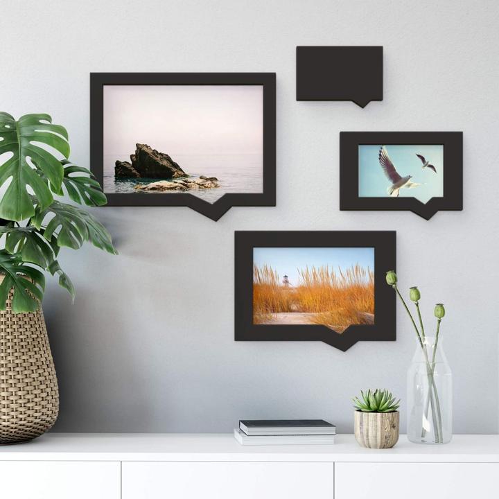 Produktbild Trenddeko Bilderrahmen-Set -Sprechblase (10 x 15 cm, 13 x 18 cm, 18 x 24 cm)