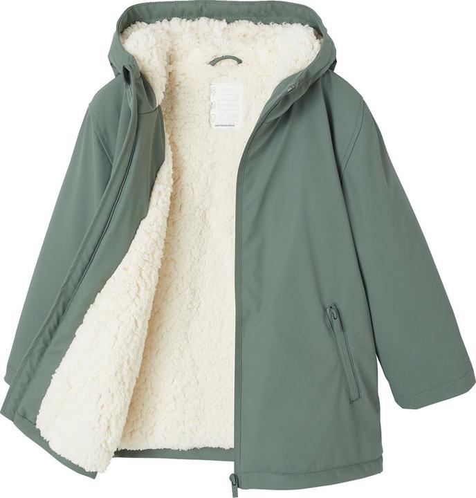 Image du produit Vertbaudet Jungen Regenjacke mit Kapuze & Teddyfleece-Futter (110)