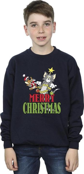 Produktbild Tom & Jerry Merry Christmas Baubles Sweatshirt Jungen (140, 146)