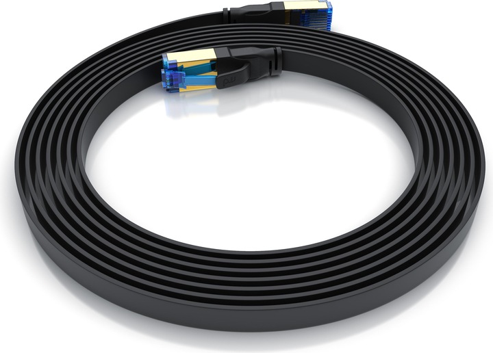 Actual product image Primewire CAT 8.1 network cable flat - LAN patch cable data cable - flat ribbon cable installation cable - (U/FTP, CAT8.1, 3 m)