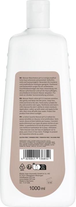 Produktbild Basler Aleosan Stutenmilch Waschlotion pH 5,5 (1000 ml)