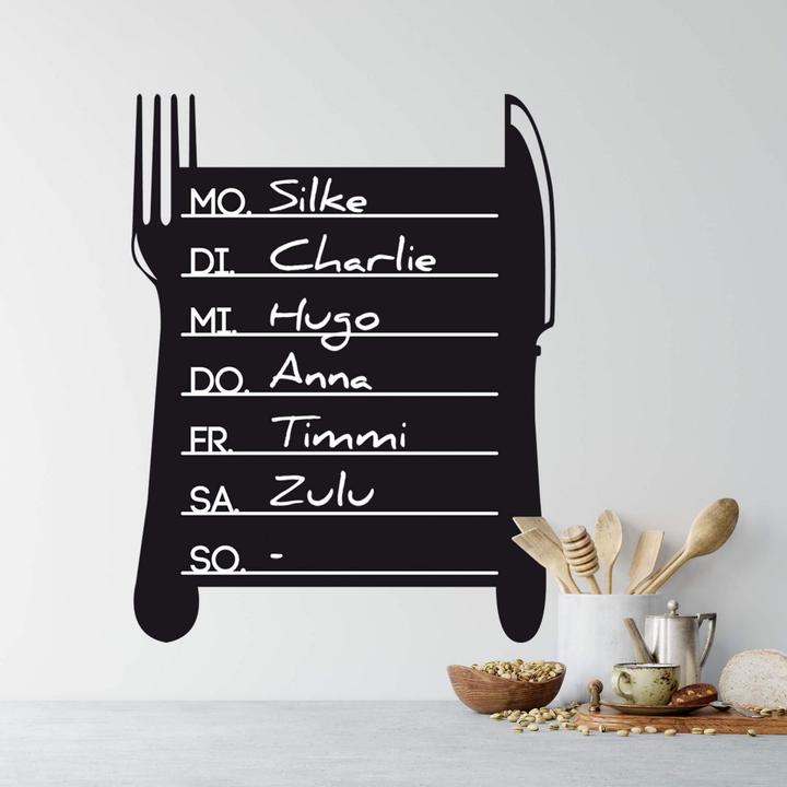 Produktbild Trenddeko Tafelfolie Wochenplaner 4 (50 x 65 cm)