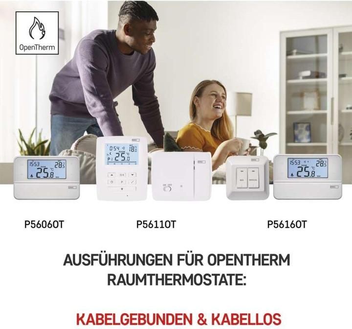 Immagine prodotto Emos Termostato ambiente OpenTherm P5606OT, programmabile, cablato