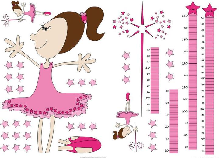 Produktbild Wizard + Genius Kinder Messlatte für Mädchen (65 x 100 cm)