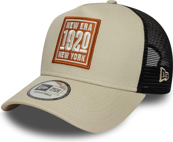 Produktbild New Era Adjustable A-Frame Trucker Cap - Brand Patch Stone
