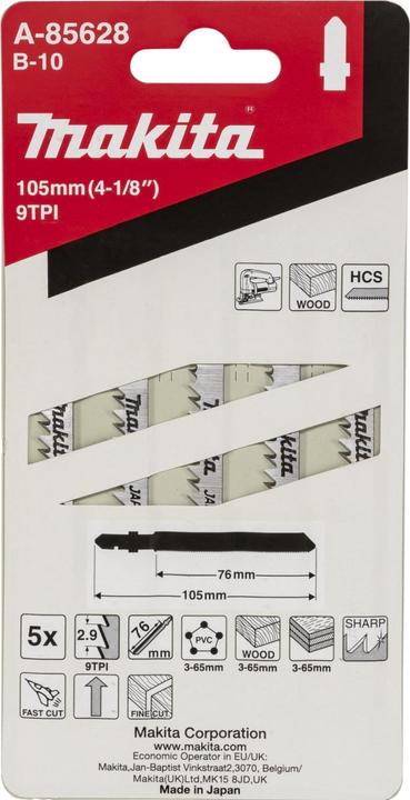Image du produit Makita Lame de scie sauteuse B-10 A-85628 5
