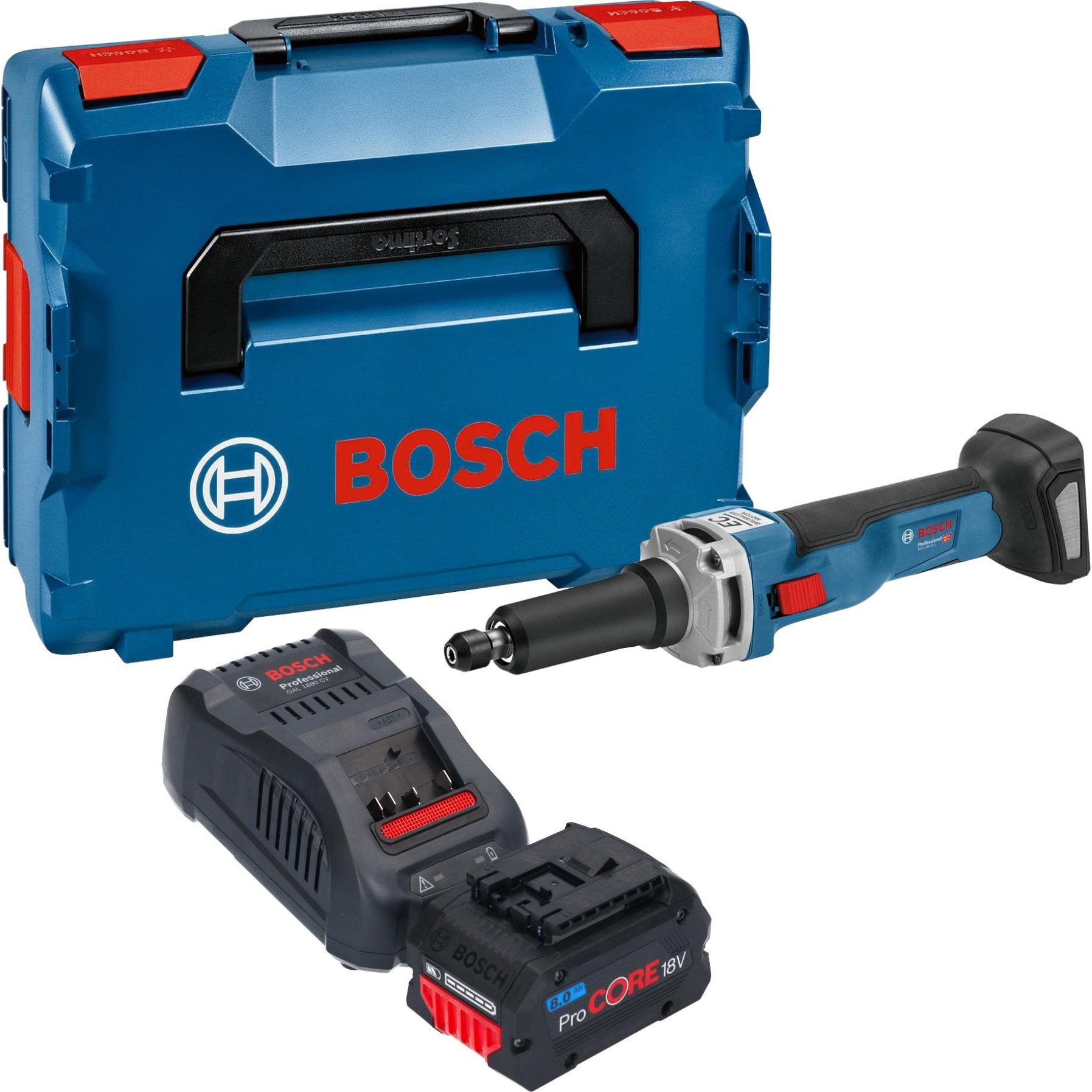Bosch Professional, Schleifmaschine + Poliermaschine, Bosch GGS 18V-23 LC Professional Akku Geradschleifer 18 V Brushles...