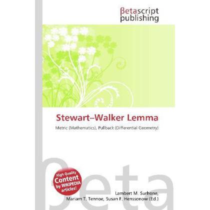 Stewart Walker Lemma, Fachbücher von Lambert M. Surhone, Miriam T. Timpledon, Susan F. Marseken