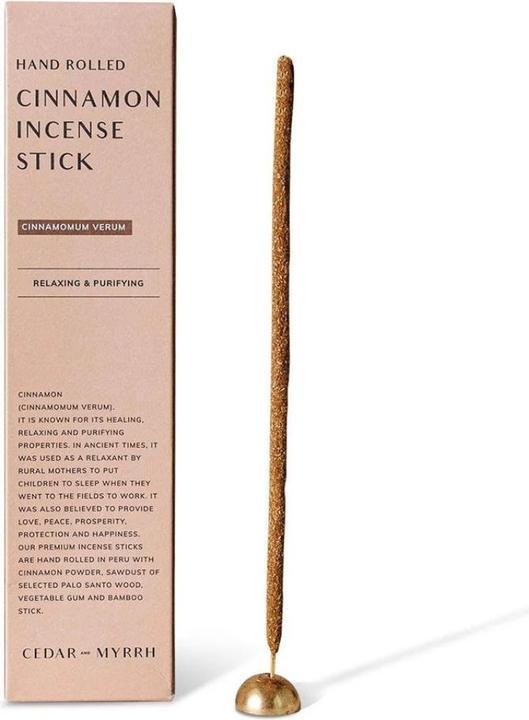 Cedar and Myrrh Incense sticks hand-rolled Cinnamon