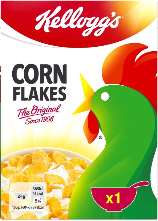 Actual product image Kellogg's GV Corn Flakes 40 portions of 24g each (960 g)