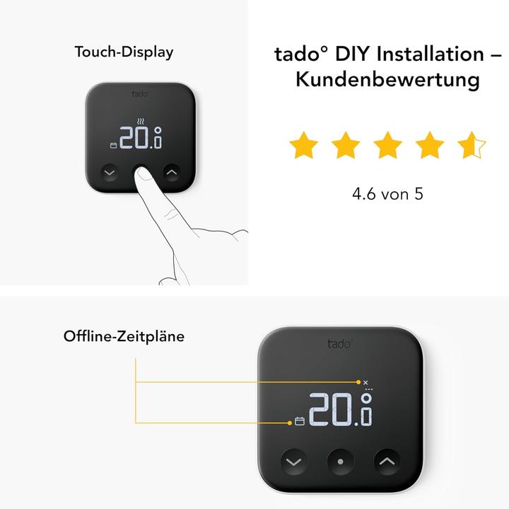 Produktbild tado° Smartes Thermostat für Fussbodenheizung (App-gesteuert)