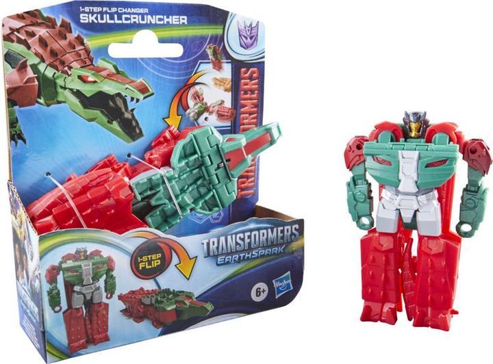 Actual product image Transformers EarthSpark 1-Step Flip Changer Skullcruncher