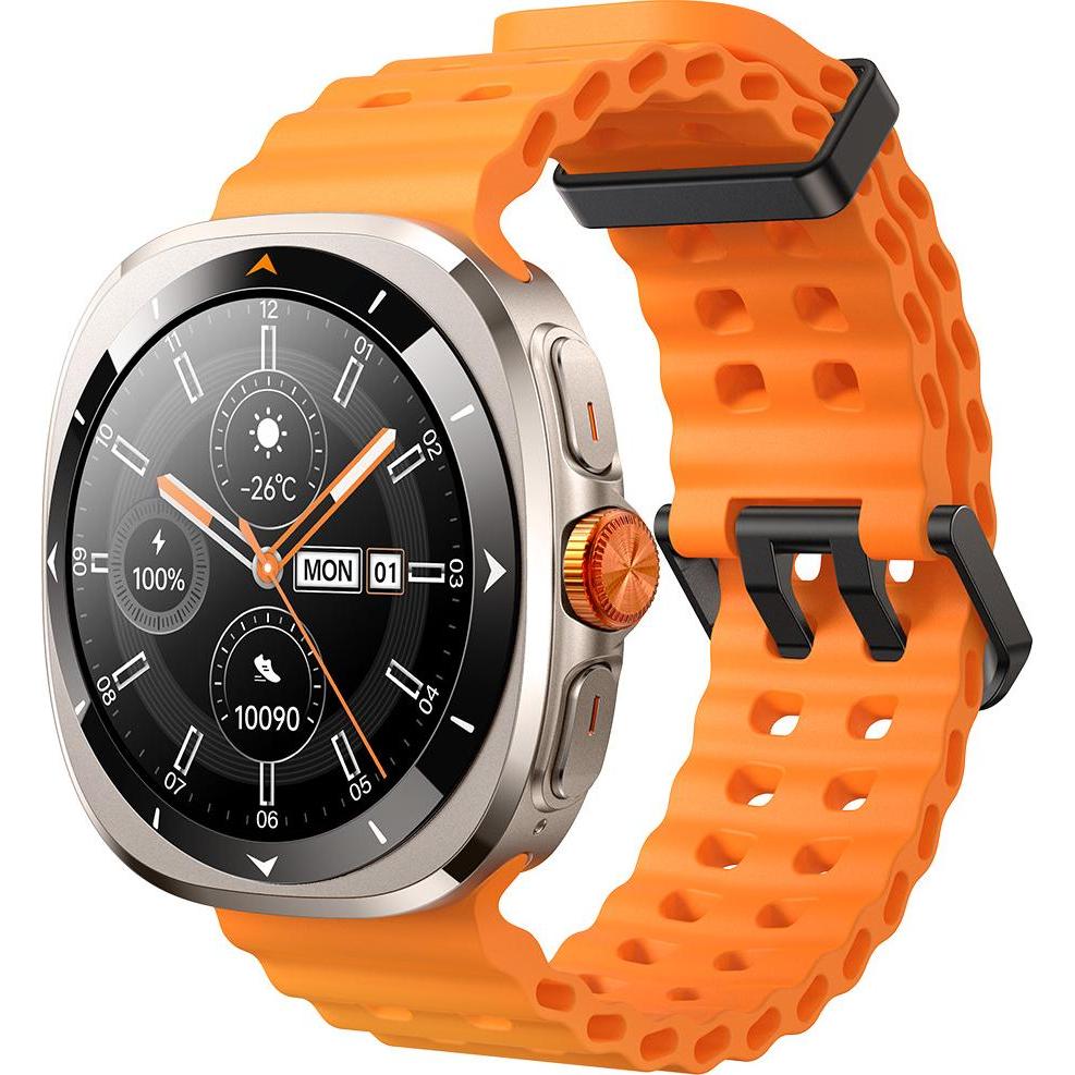 Joyroom Venture Series JR-FV2 Smart Watch (Answer/Make Call) - Vitality Orange (47.50 mm), Smartwatch