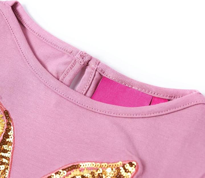 Immagine prodotto vidaXL Camicia da bambino a maniche lunghe rosa scuro 104,Materiale: 95% cotone (104)