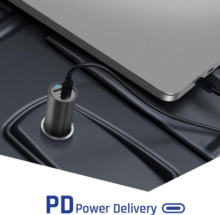 Actual product image 3MK Hyper Car Charger 100W / DC12-24 / USB-C+USB-A