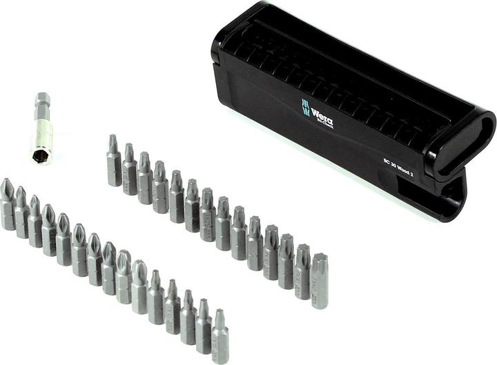 Produktbild Wera Bit-Check 30 Wood 2 (Kreuz Phillips PH M2, Kreuz Pozidriv PZ M1, Kreuz Pozidriv PZ M2, Kreuz Pozidriv PZ M3)