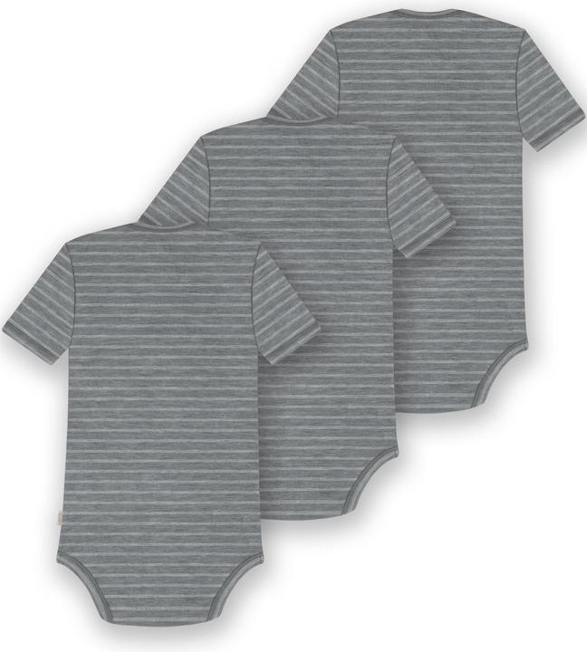 Produktbild Normani 3er Set Baby Merino Body Kurzarm „Tauranga" - 9291 (86)
