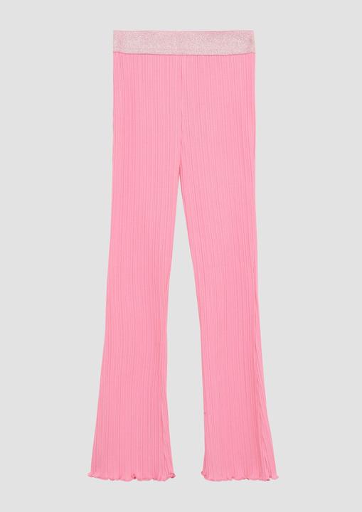 Actual product image S.Oliver Leggins Flared-Leggings mit Rippstruktur und Glitzerbund (98)