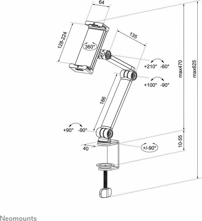 Immagine prodotto Neomounts DS15-545WH1