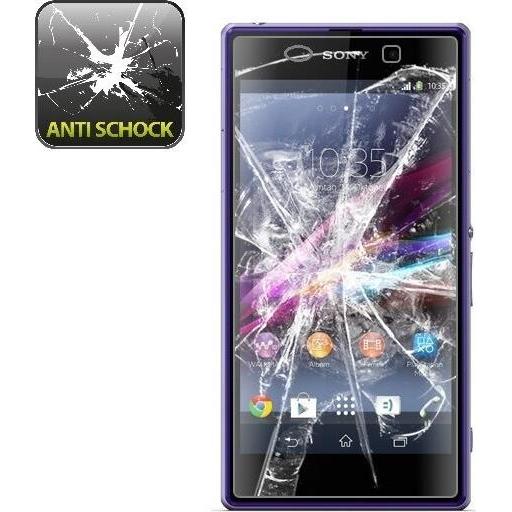 Protectorking 4x Panzerfolie Anti-Shock matt entspiegelt (4 Stück, Sony Xperia Z1), Smartphone Schutzfolie