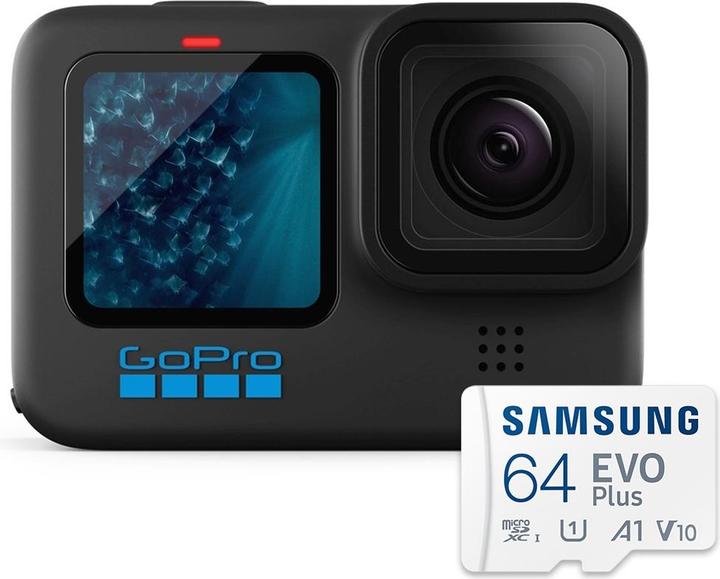 Produktbild GoPro HERO11 Black - Kamera inklusive Casey (inkl. 64 GB MicroSDXC-Karte) (60p, WLAN, Bluetooth)