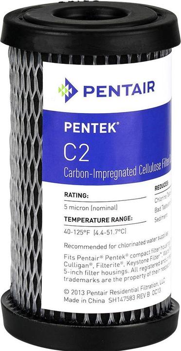 Immagine prodotto Pentek Filtro acqua da 5 pollici C2 carbone attivo / cellulosa 5 micron