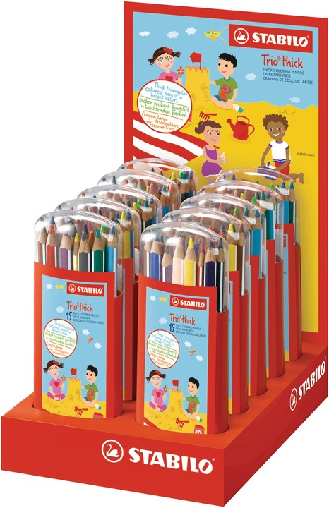 Produktbild STABILO Trio dick Buntstifte (Mehrfarbig, 150 x)