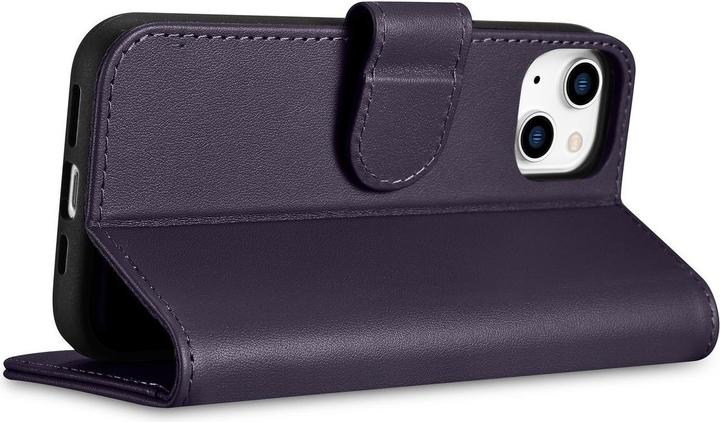 Actual product image iCarer Wallet Case 2in1 Cover iPhone 14 Plus Anti-RFID Leather Flip Case Dark Purple (WMI14220727-DP (Apple iPhone 14 Plus)