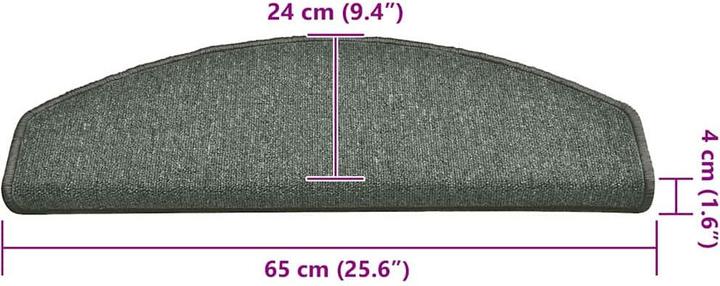 Immagine prodotto vidaXL Treppenmatte (65 x 24 cm)
