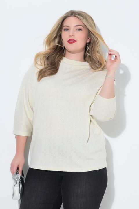 Image du produit Miamoda Pull motif losanges, aspect scintillant, col rond (50, 52)