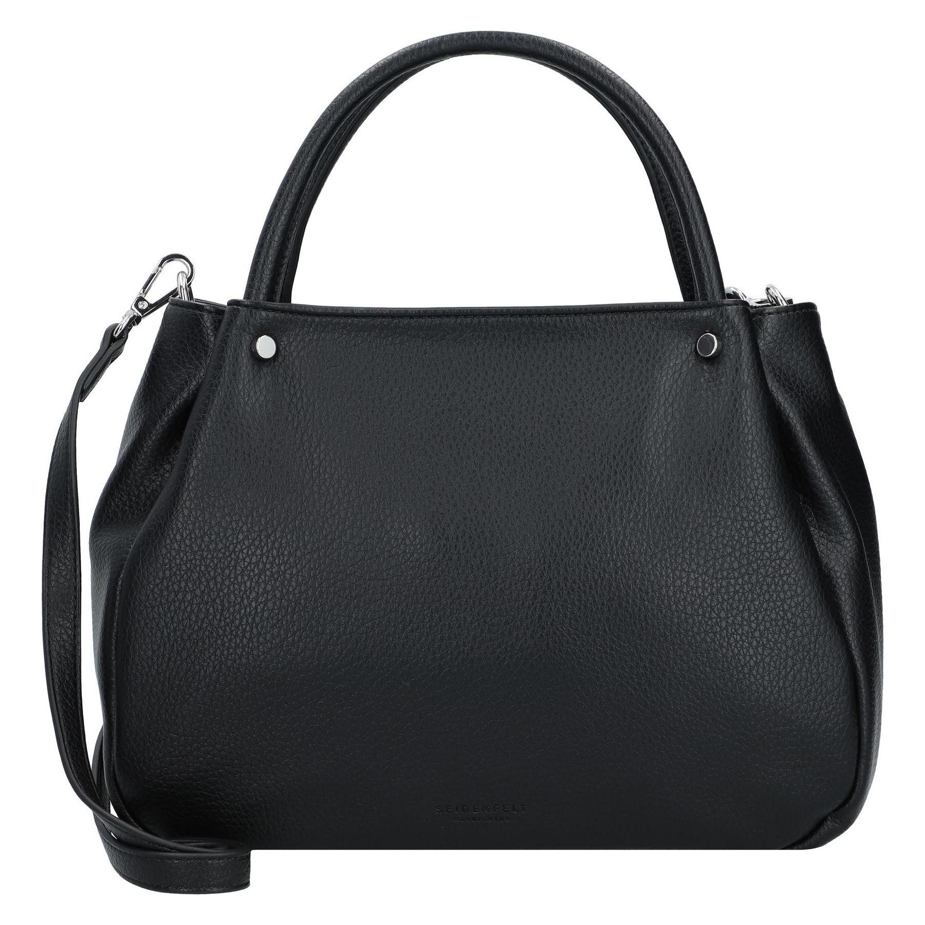 Seidenfelt, Damen, Handtasche, Dale Handtasche 31 Cm, Schwarz