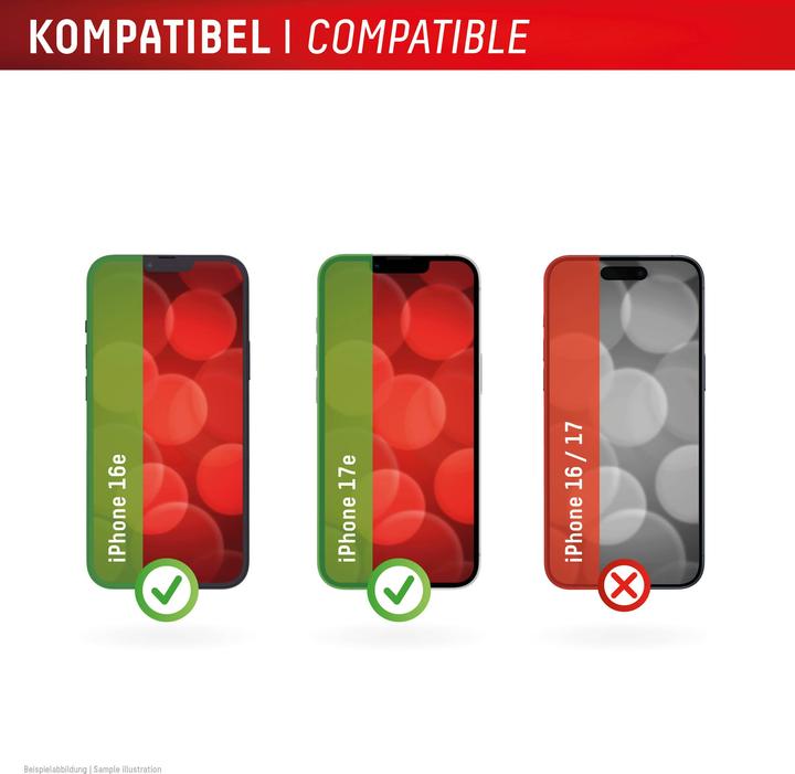 Produktbild Displex Real Glass, 2D Panzerglas + Handyhülle (1 Stk., Apple iPhone 16e, Apple iPhone 17e)