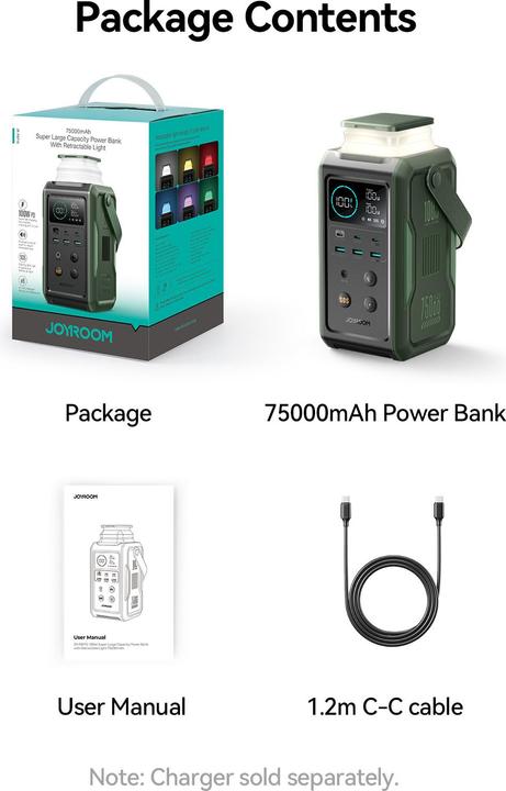 Produktbild Joyroom Super Large Capcacity (75000 mAh, 100 W, 240 Wh)