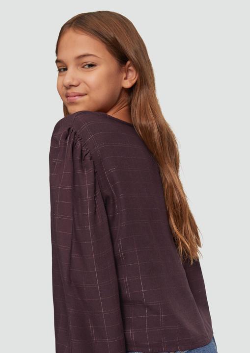 Produktbild S.Oliver Bluse Verkürzte Bluse im A-Shape mit Puff-Ärmeln (146, 152)