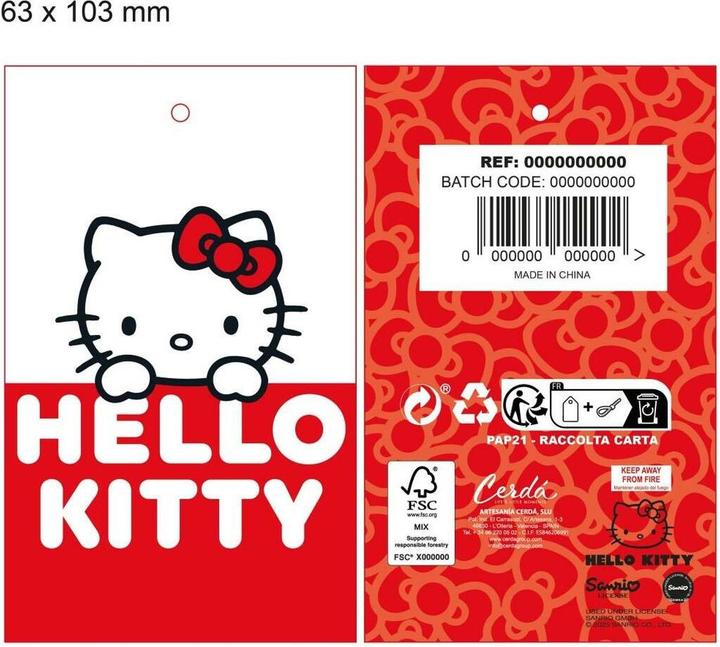 Image du produit Disney Hello Kitty Weihnachts-Punkte-Mütze