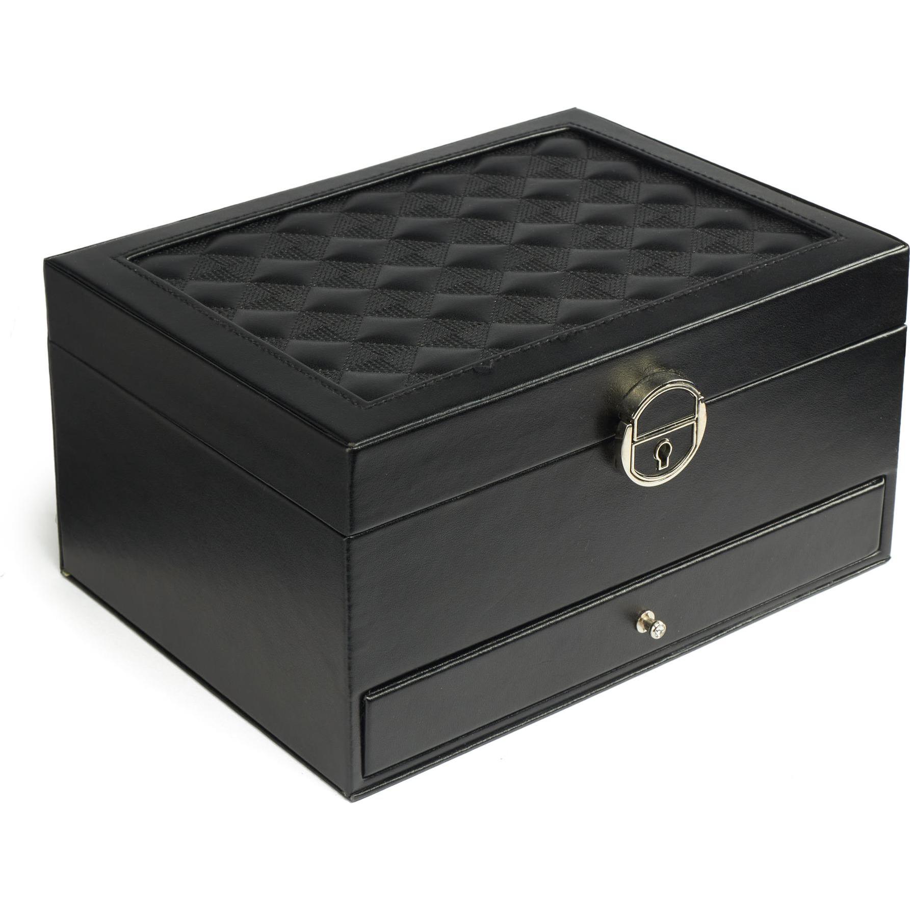 Thumbnail - Cimi, Uhrenbox + Schmuckaufbewahrung, Gillian Jones - Large classic jewelry box - Black - Large, Schwarz