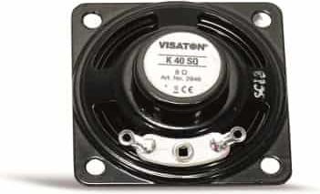 Actual product image Visaton Miniature Speaker, 40mm, square, 8 ohm