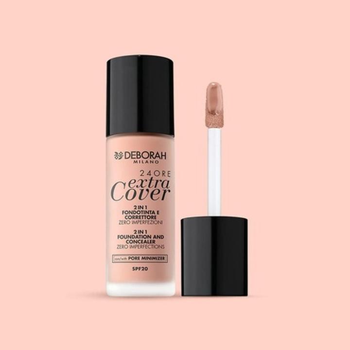 Produktbild Deborah Milano 24Ore Extra Cover Fond de Teint & Concealer No 01 (01 Fair)