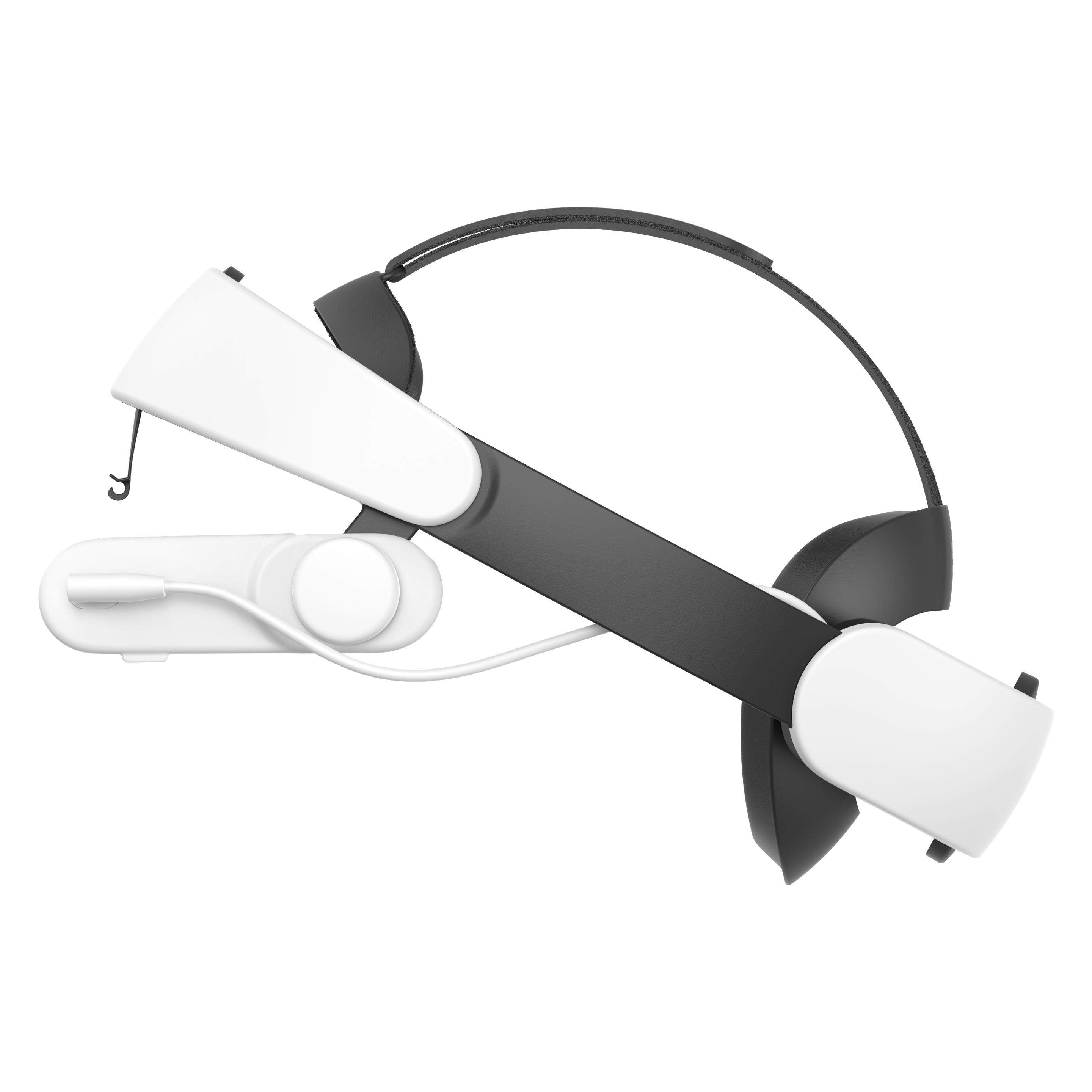 Kiwi Design H4 Boost Halo Batterie Kopfband Für Meta Quest 3 / 3S, Zubehör Vr + Ar, Weiss, Schwarz